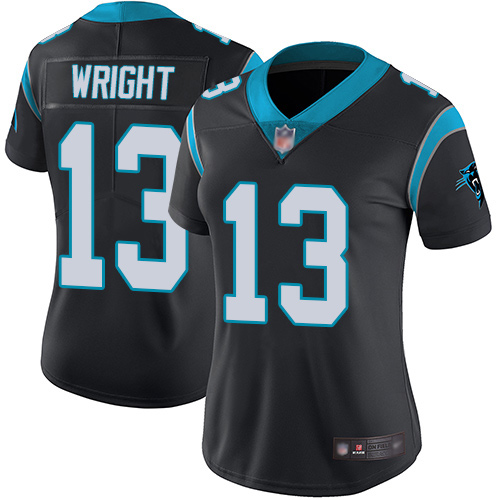 Carolina Panthers Limited Black Women Jarius Wright Home Jersey NFL Football #13 Vapor Untouchable->carolina panthers->NFL Jersey